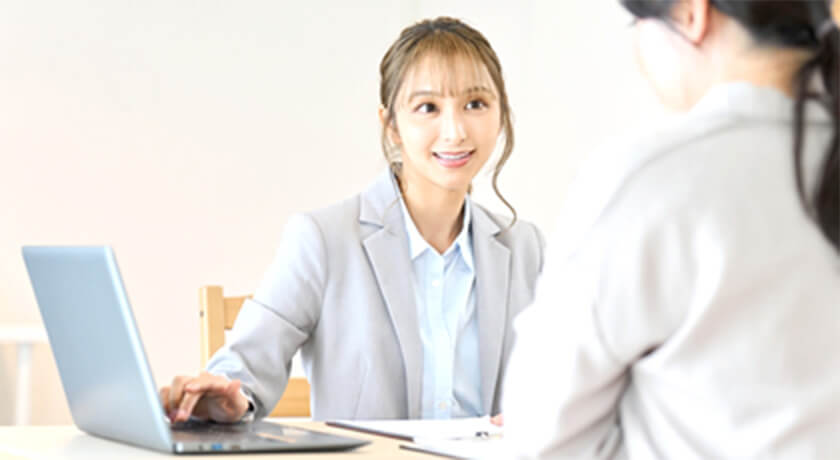 相談者と講師の写真