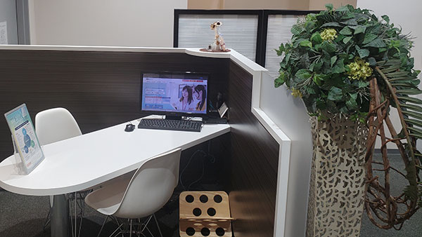 銀座教室のカウンセリングブース画像