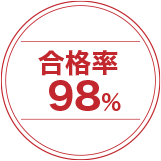 合格率98%