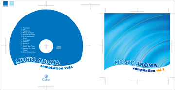DTP生徒作品：MUSIC　AROMA(CDジャケット)